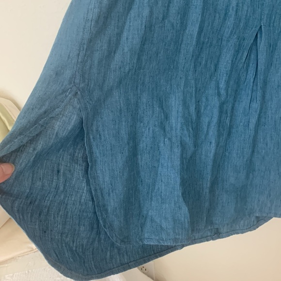 South Street linen long line top - Picture 3 of 9